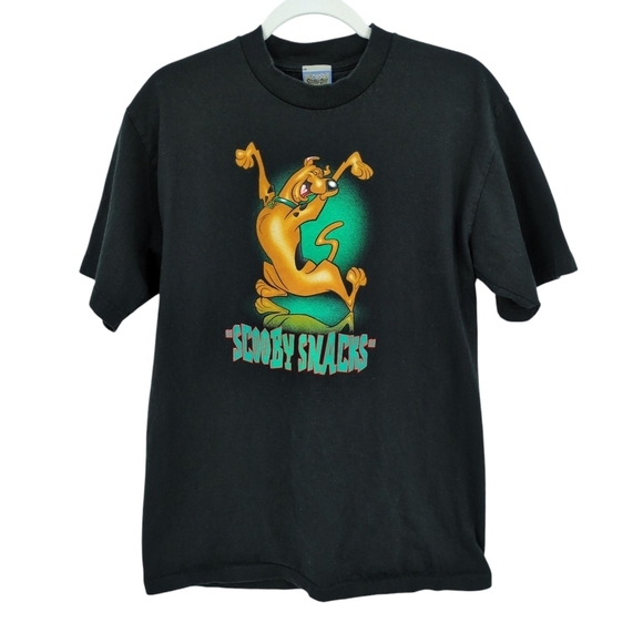 Scooby Doo Wear R U? Vintage 2001 Scooby Snacks Cartoon Network Tee Large RARE - Picture 1 of 7